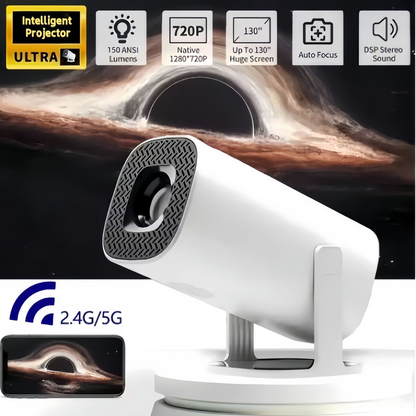 Yi Ultra - Home Theater Screen Projector (720p)