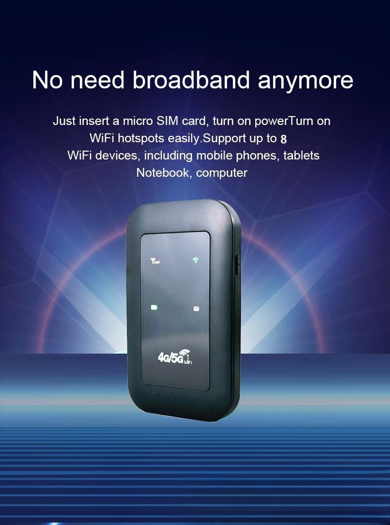 H808 Portable 4G Wireless Card -  Portable Mobile Wifi150M Network Card Route All-Netcom Router
